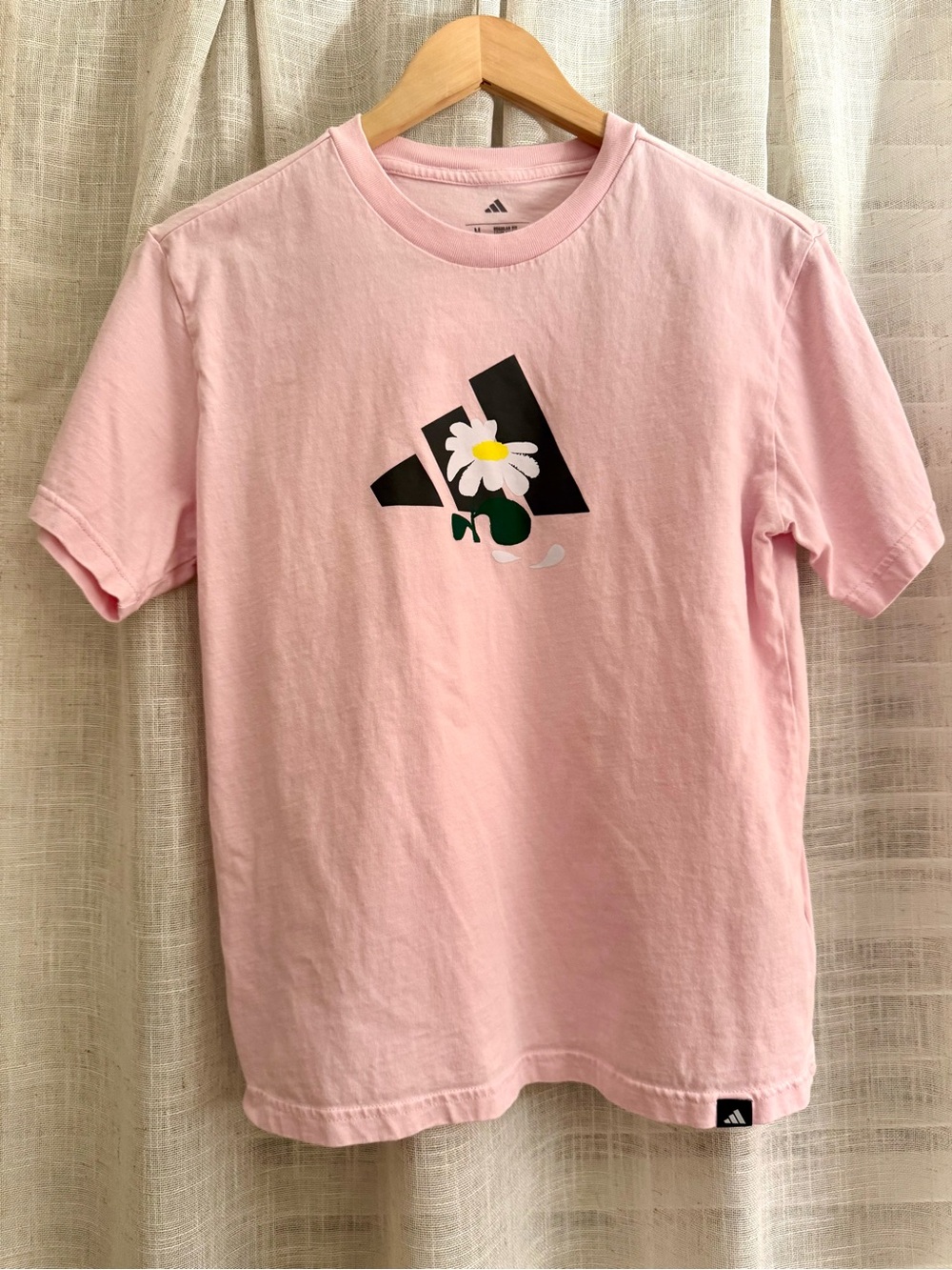 adidas Pink Graphic Daisy Logo Tee